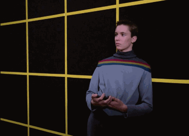 Wesley in the Holodeck