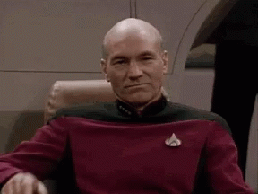 Captain Picard saying "engage"